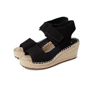 New Eileen Fisher Weslia Black Wedge Sandal Size 7.5 B Women